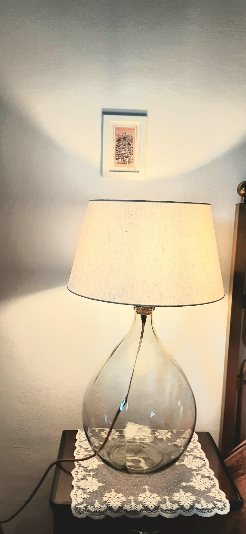 Modern Glass Bottle Lamp Base Large Glass Table Lamp Etsy