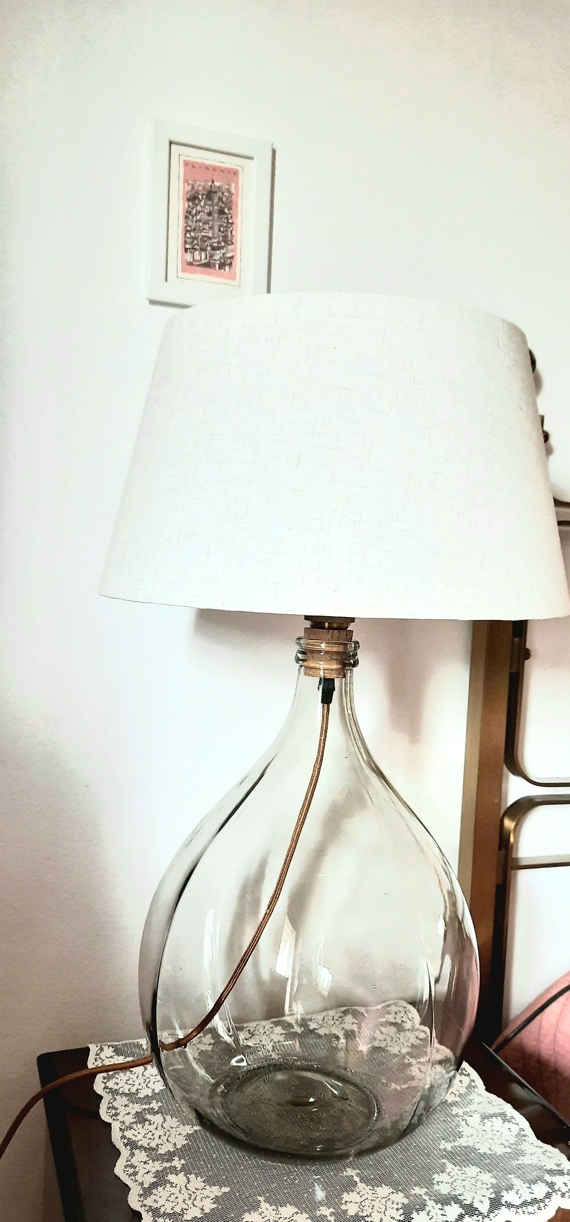 Modern Glass Bottle Lamp Base Large Glass Table Lamp Etsy