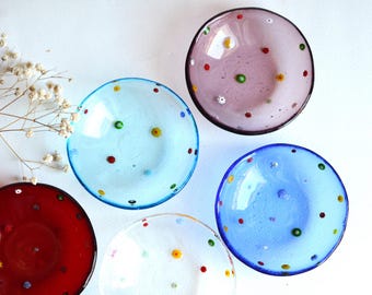 Cuencos para salsa de cristal de Murano de colores personalizados