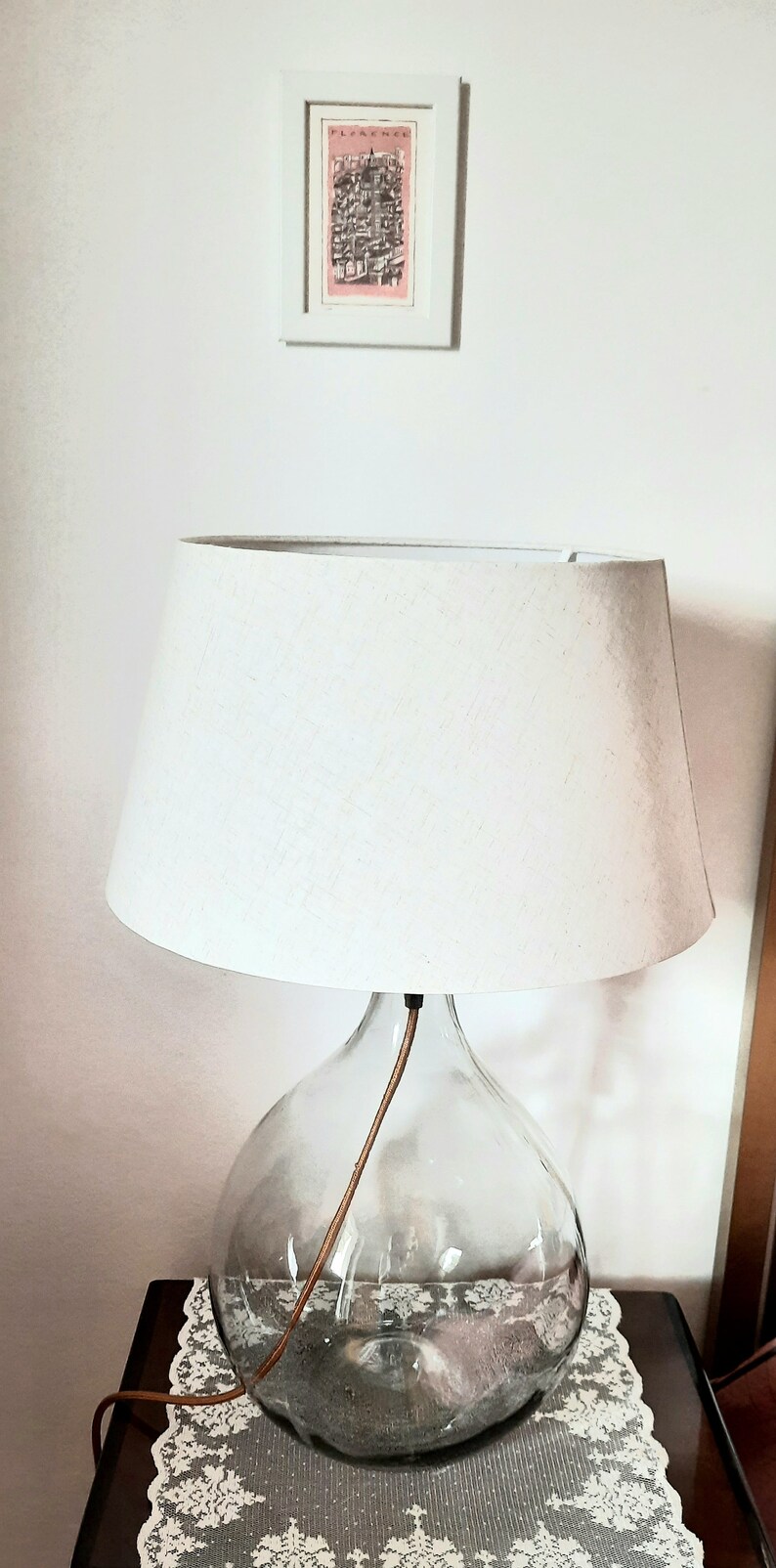 Modern Glass Bottle Lamp Base Large Glass Table Lamp Etsy