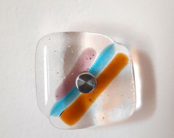 Gancho de pared de cristal de Murano