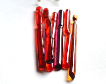 Glas Rührstab Fünfeckig - Bunte Kristalloptik Für Cocktails & Getränke