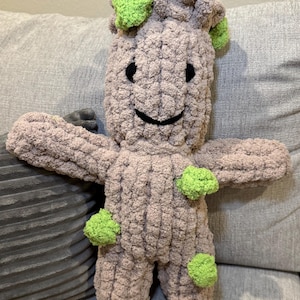 Hand Knit Chunky Baby Groot Plush Stuffed Animal