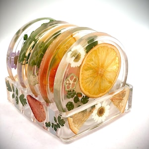Coaster Set with Holder