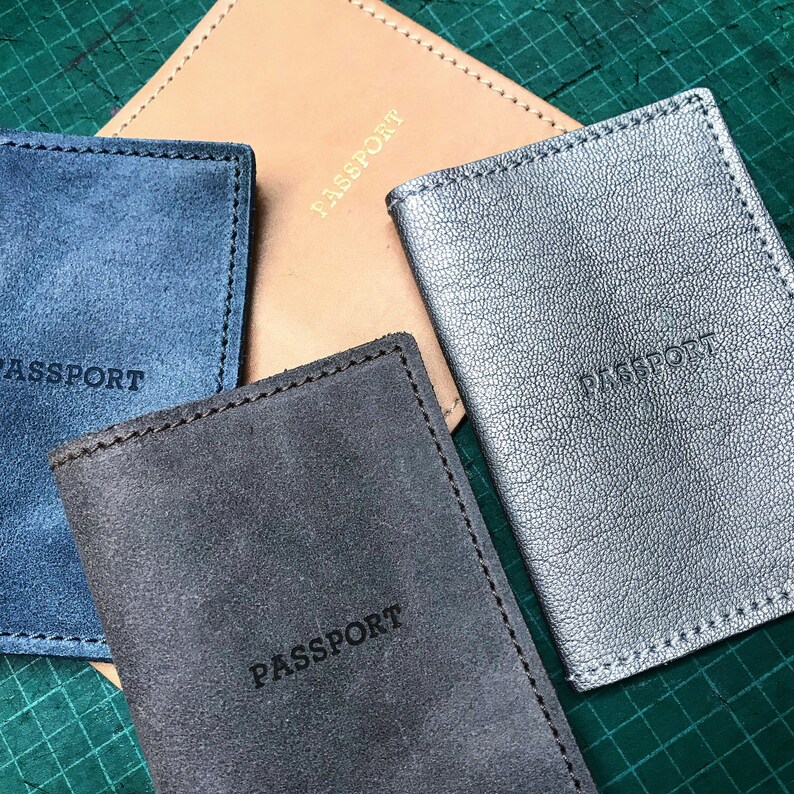 Leather Passport Cover Passport Holder Gifts for Travelers Etsy