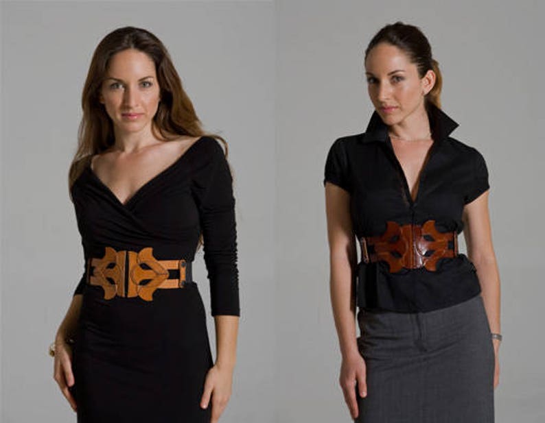 FASHION BELT Waist Belt Black Leather Women Belts Sash Etsy