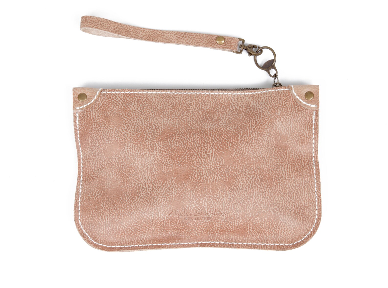 Turquoise Leather Clutch / Women clutches / Every day clutch / Etsy