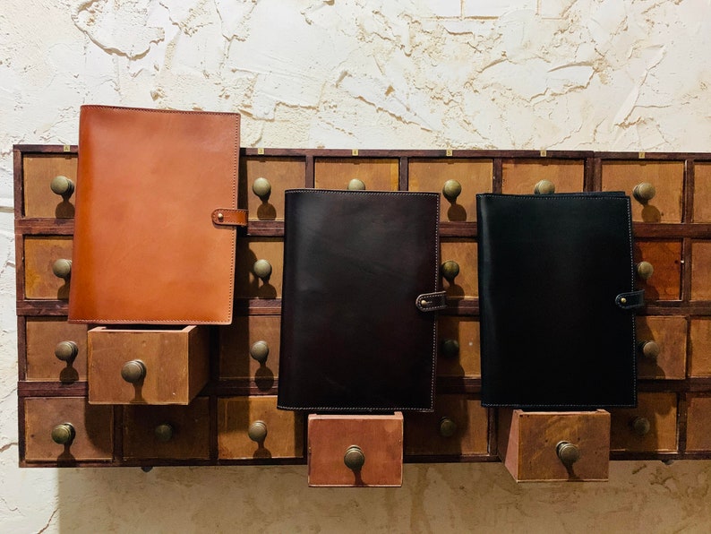 Leather Padfolio Leather Folio A4 Notebook Cover A4 Etsy