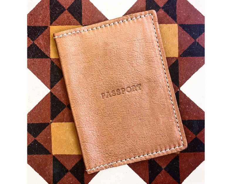 Leather Passport Cover Passport Holder Gifts for Travelers Etsy