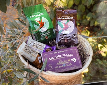 Griechischer Kaffee Geschenkset, Halva, Meersalzflocken