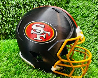 Minicasco "Rivalries" de los San Francisco 49ers impreso en 3D: Coleccionable - Recuerdos - Deportes - Fútbol Americano - Man Cave