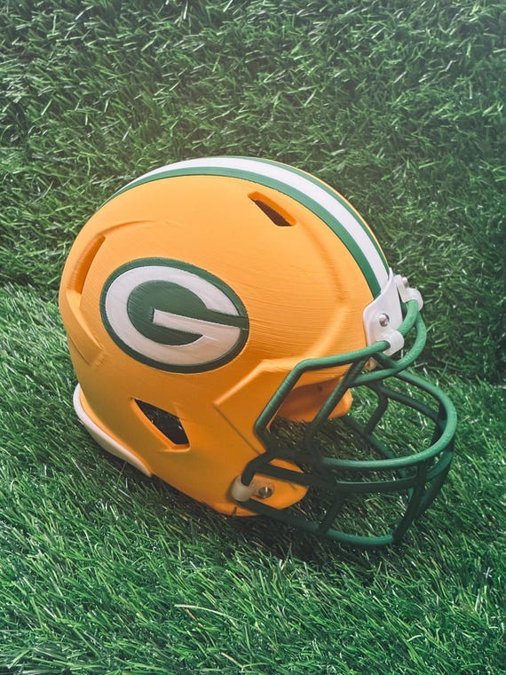 3D Printed Green Bay Packers Mini Helmet: Collectible