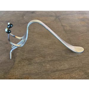 Recycled metal cutlery Business Card Holder