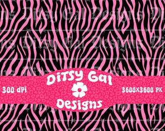 Zebra zwart roze naadloos
