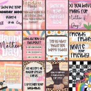 Engagement Interactive Social Media Bundle, Social Media Posts, Social Media Engagement, Social Media Graphics, Interaction Posts