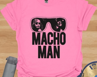 Macho Man Randy Savage T-Shirt • Vintage Wrestling Tee • Retro WWE Gift for Men • “Oh Yeah” Macho Man Fan Shirt