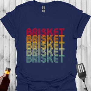 Retro Vintage BBQ Brisket T-Shirt | Humour T-shirt | Funny Barbecue Tee | High Quality BBQ Shirt | Grill Lover Gift | Chef Tshirt | BBQ Gift