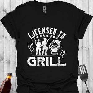License to Grill Cowboys | Humour T-shirt | Funny Barbecue Tee | High Quality BBQ Shirt | Grill Lover Gift | Chef T-shirt | BBQ Gift