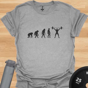 Evolution Of Gym Man | Funny Gym T-Shirt | Fitness Tee | Unisex Workout Shirt | Humorous Exercise Tee | Gym Lover Gift