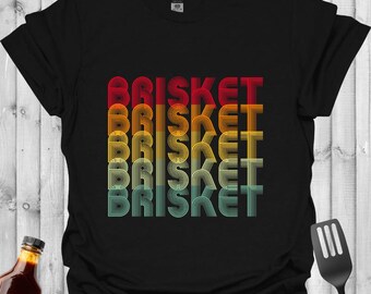 Retro Brisket BBQ T-Shirt: Funny Grillmaster Gift
