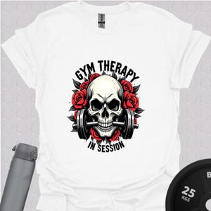Gym Therapy In Session Motivation Gym Workout Unisex Softstyle T-Shirt
