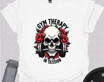 Gym T-shirt – Gym Therapy in Session – Hardcore Lifting T-shirt