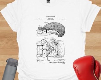 Vintage Boxing Glove Patent T-Shirt: 1914 Boxer Gift