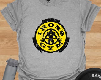 Iron's Gym T-Shirt: Superhero Parody Workout Tee