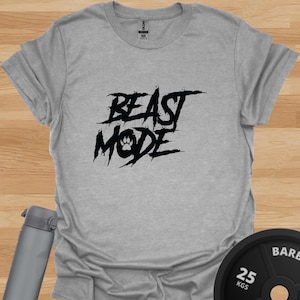Beast Mode T-Shirt | Gym Motivation Tee for Men | Workout Shirt with Animal Energy | Funny Fitness Gift for Bodybuilders & Lifters
