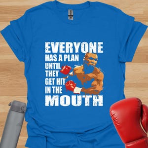 Camiseta con frase de Mike Tyson: divertida camiseta de entrenamiento de boxeo Royal