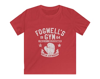 Fogwell's Gym Kids Boxing Tee: Daredevil Inspired Hell's Kitchen Graphic Shirt