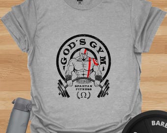 God of War Gym Shirt: Funny Kratos Spartan Fitness Tee