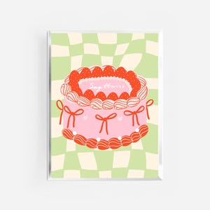 sagittarius print | sagittarius poster | sagittarius decor | sagittarius coquette cake zodiac print | sagittarius zodiac gift trendy girly