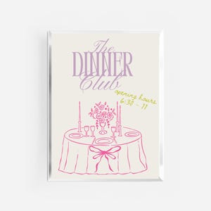 print dinerclub | retro vintage keukenkunst | keukenposter | print karrenwagen | print meisjesdiner | handgetekend keukendecor | neutrale kunst