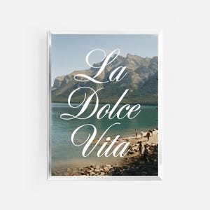 la dolce vita print | trendy coastal print | italian summer wall art | italy wall art | italy poster | italy print | retro vintage photo art