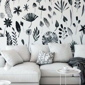 Dark Blooms Removable Wallpaper