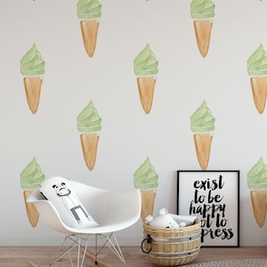 Kids Ice Cream Cones Removable Wallpaper