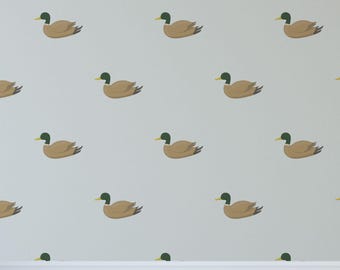 Quack Quack: Simple Duckling Delight Canvas Wallpaper