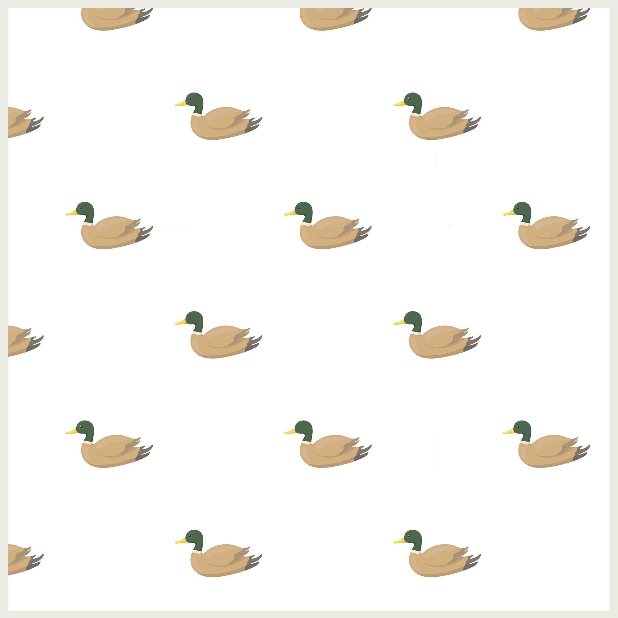 Neutral Duck Removable Kid Wallpaper