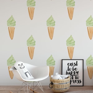 Ice Cream Cone Sweetness Wallpaper Pattern