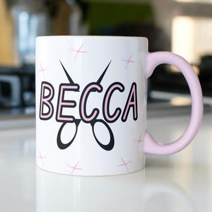 Custom Hairstylist Name Mug Gift for Hair Stylist Hairdresser Mug Cute Gift Idea Christmas Appreciation Personalised Customised Coffee Mug