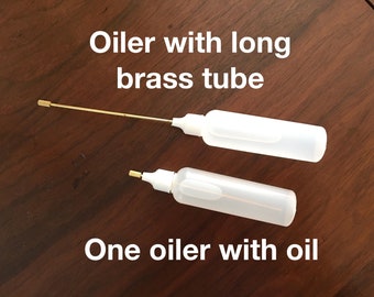 Sewing Machine Oil and Oiler with Thin Brass Tube for Sewing Machine Care, Is refillable, One Oiler