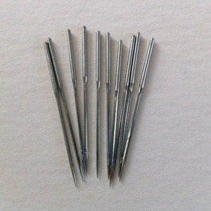 12x1 Substitute Needles (10) to fit Singer Model 12 & Most Transverse Shuttle Machines using 12x1 Needles New Modern Made, Round Shank