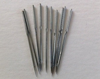 12x1 Substitute Needles (10) to fit Singer Model 12 & Most Transverse Shuttle Machines using 12x1 Needles New Modern Made, Round Shank