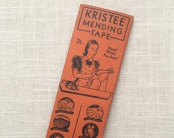 Kristee Mending Tape No. 614 Vintage Collectible Package The Kristee Products Co. Akron, Ohio c.1940s