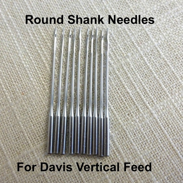 Needles MTX-1 to fit Davis Vertical Feed High Arm Sewing Machine, some Minnesota models, Round Shank Long Regular Point Pack of 10