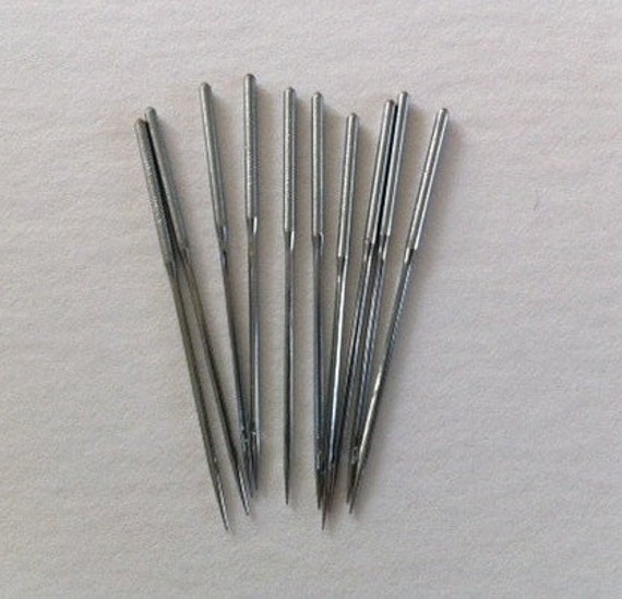 12x1 Substitute Needles 10 to Fit Singer Model 12 & Most Transverse Shuttle  Machines Using 12x1 Needles New Modern Made, Round Shank 