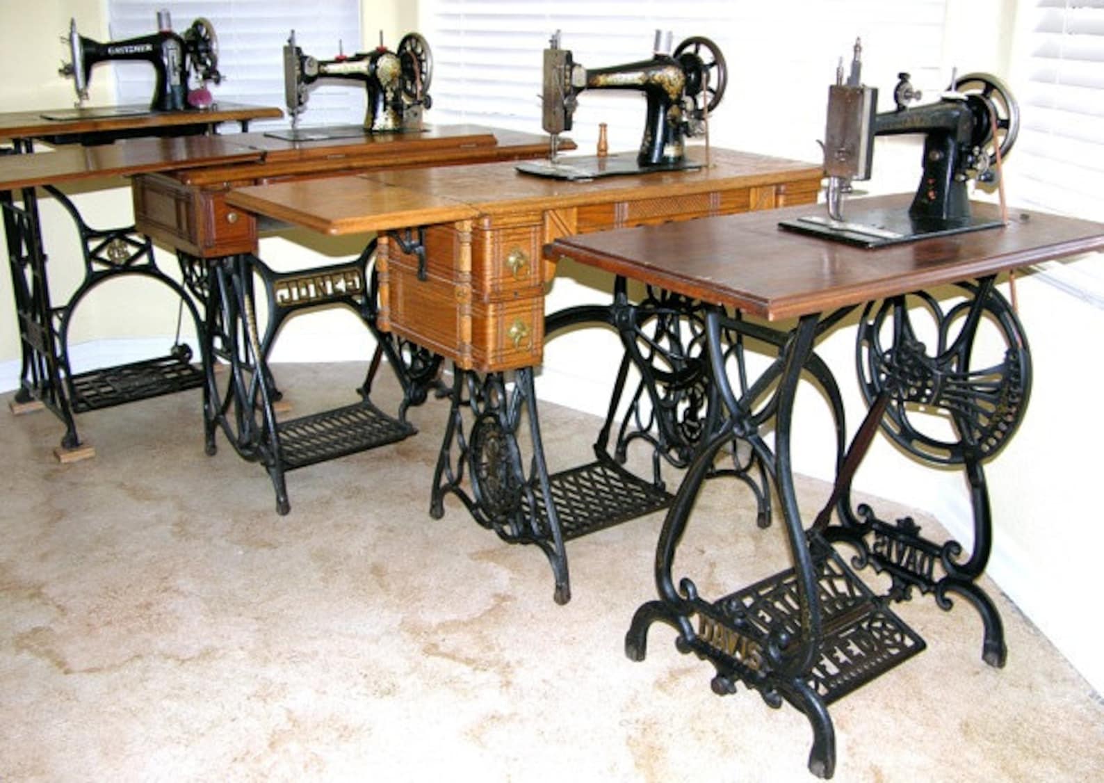 Kit of Treadle Sewing Machine Book Leather Treadle Belt Etsy