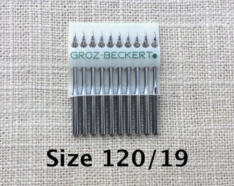 Willcox & Gibbs Size 120 Straw Hat Chain Stitch Sewing Machine Needles Very Thick Pack of 10 (see other listing for size 90 needles)