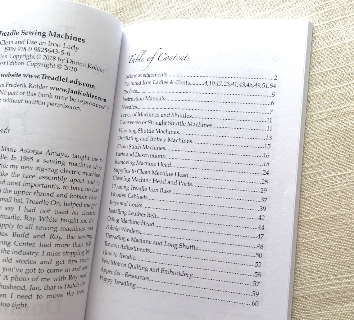 Kit of Treadle Sewing Machine Book Leather Treadle Belt Etsy Australia